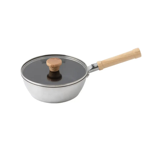 Itaru Multi-Purpose Aluminum Deep Pan With Lid Induction Safe 22cm