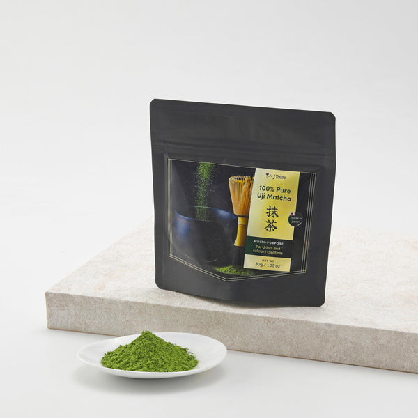 J Taste 100% Pure Uji Matcha Powder For Drinks & Culinary Creations 30g