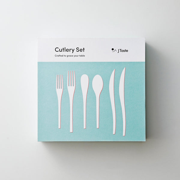 J Taste Sleek Stainless Steel Cutlery Set (6 Types) 24 Pieces