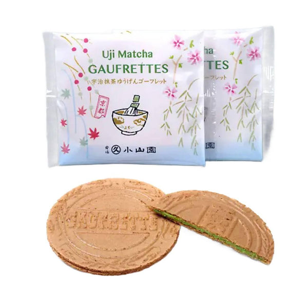 Marukyu Koyamaen Uji Matcha Cream Filled Gaufrettes Waffle Cookies 8 pcs.