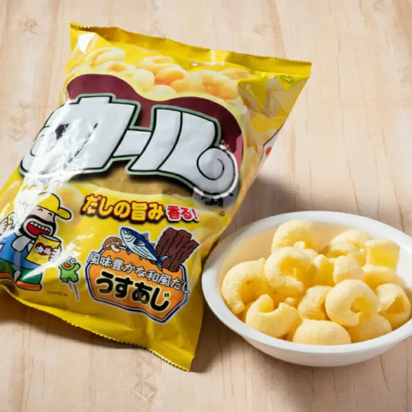 Meiji Karl Snack Curls Puff Curls Légèrement Salé (Boîte de 10 Sachets)