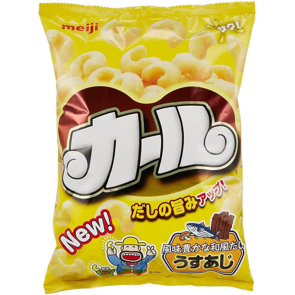 Meiji Karl Snack Curls Puff Curls Légèrement Salé (Boîte de 10 Sachets)