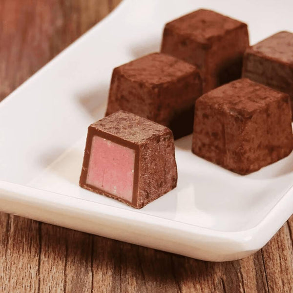 Meltykiss Strawberry Soft Melting Choco Strawberry Cubes 53g (Pack of 3)