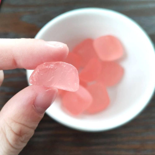 Mikakuto Mochu White Peach Flavor Chewy Gummy Candy 45g (Pack of 5)