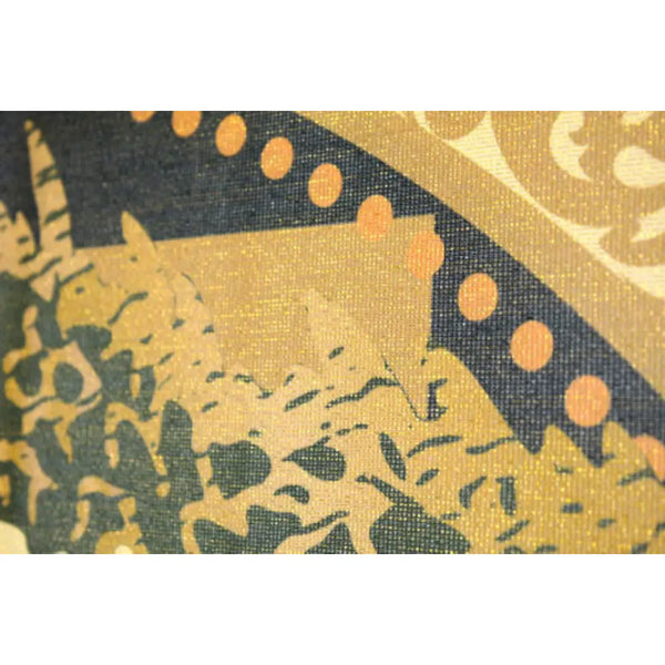 Noren Gold Woven Doorway Curtain Japanese Flying Dragon Design 85x150cm