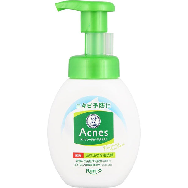 Rohto Mentholatum Acnes Fluffy Foam Face Wash Acne Cleanser 160ml