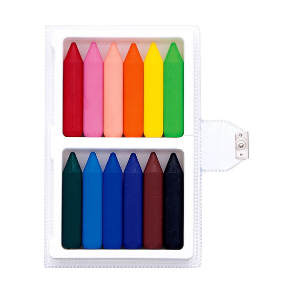 Sakura Craypas Triangle Coupy Pencil Easy-Grip Oil Pastels 12 Color Set