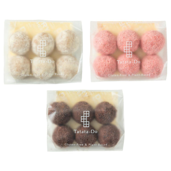 Tatatado Gluten Free Cookie Balls Three Flavor Assortment Pack