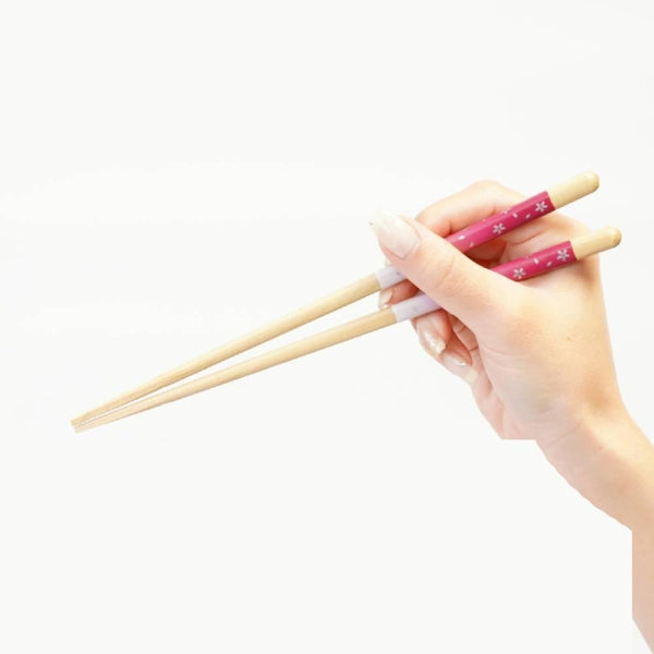 Truly Non-Slip Chopsticks Dishwasher Safe Pink Blossom 21cm